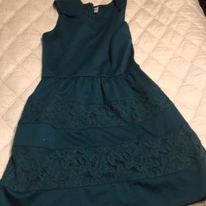 Teal- green dress